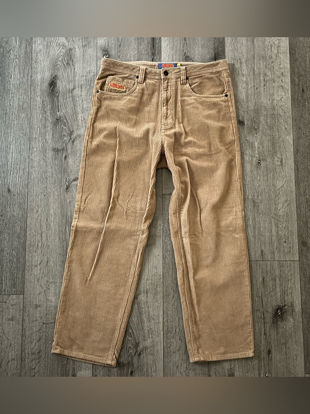 Empyre Corduroy Straight Leg Tan Pants